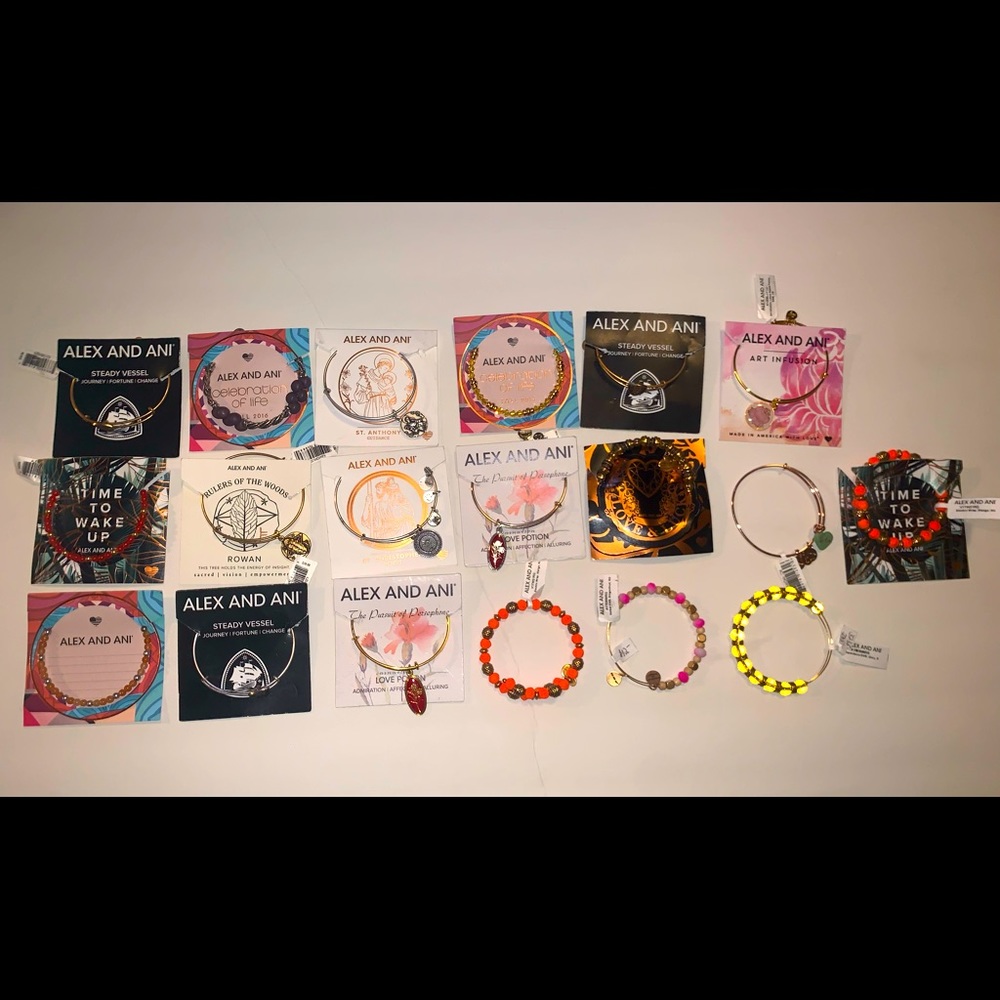 19 New Alex and Ani Bracelets lot 5